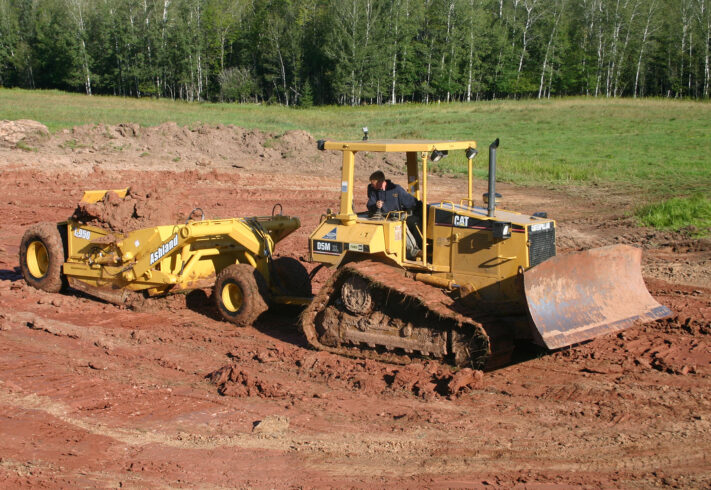 950 Pulled By Dozer